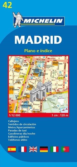 MADRID PLANO E INDICE 1:12000 | 9782067127685 | MICHELIN | Llibreria Drac - Llibreria d'Olot | Comprar llibres en català i castellà online