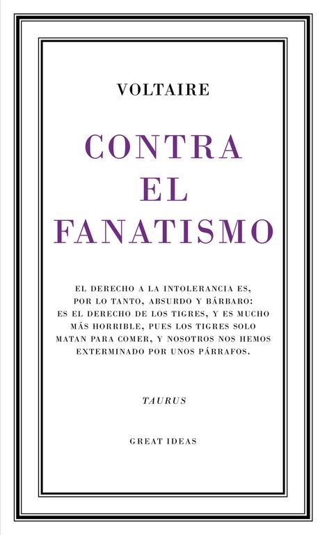 CONTRA EL FANATISMO RELIGIOSO (GREAT IDEAS 39) | 9788430617265 | VOLTAIRE | Llibreria Drac - Llibreria d'Olot | Comprar llibres en català i castellà online