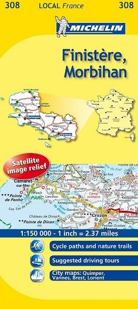 FINISTERE, MORBIHAN MAPA LOCAL FRANCE (308) | 9782067133624 | VV.AA. | Llibreria Drac - Llibreria d'Olot | Comprar llibres en català i castellà online