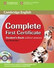 COMPLETE FIRST CERTIFICATE STUDENT'S BOOK W/O KEY WITH CD-ROM | 9780521698252 | BROOK-HART, GUY | Llibreria Drac - Llibreria d'Olot | Comprar llibres en català i castellà online