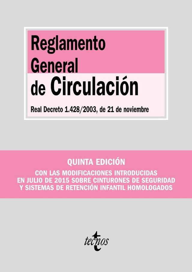 REGLAMENTO GENERAL DE CIRCULACIÓN | 9788430967773 | Llibreria Drac - Llibreria d'Olot | Comprar llibres en català i castellà online