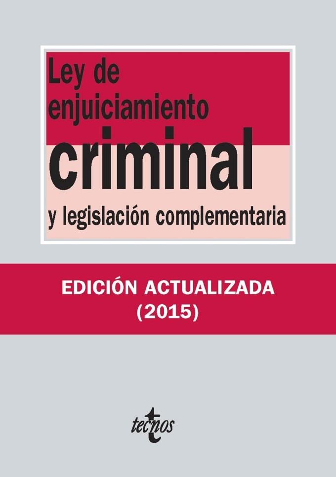 LEY DE ENJUICIAMIENTO CRIMINAL Y LEGISLACION COMPLEMENTARIA | 9788430966141 | VV.AA. | Llibreria Drac - Llibreria d'Olot | Comprar llibres en català i castellà online