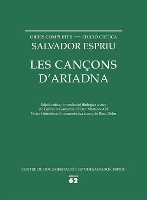 CANÇONS D'ARIADNA, LES | 9788429773330 | ESPRIU, SALVADOR | Llibreria Drac - Llibreria d'Olot | Comprar llibres en català i castellà online