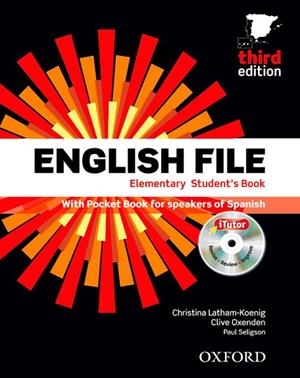 ENGLISH FILE ELEMENTARY: STUDENT'S BOOK, ITUTOR AND POCKET BOOK PACK 3RD EDITION | 9780194598941 | CLIVE OXENDEN/CHRISTINA LATHAM-KOENIG/PAUL SELIGSON | Llibreria Drac - Llibreria d'Olot | Comprar llibres en català i castellà online