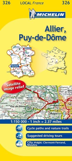 ALLIER PUY-DE-DÔME MAPA LOCAL FRANCE (326) | 9782067133808 | Llibreria Drac - Llibreria d'Olot | Comprar llibres en català i castellà online