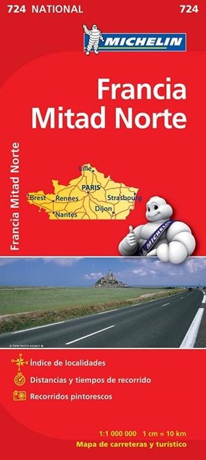 MAPA NATIONAL FRANCIA NORTE (724) | 9782067171169 | Llibreria Drac - Llibreria d'Olot | Comprar llibres en català i castellà online