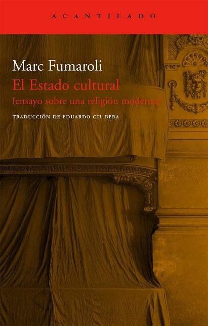 ESTADO CULTURAL, EL | 9788496834026 | FUMAROLI, MARC | Llibreria Drac - Llibreria d'Olot | Comprar llibres en català i castellà online