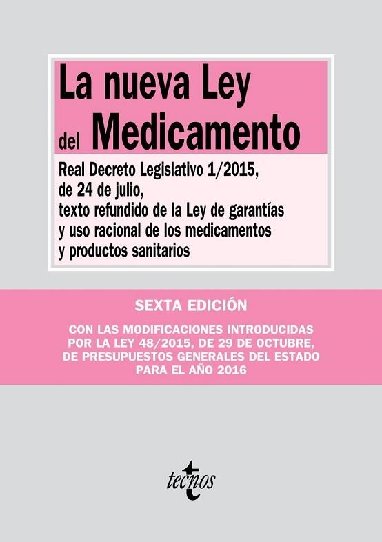 NUEVA LEY DEL MEDICAMENTO, LA | 9788430968602 | EDITORIAL TECNOS | Llibreria Drac - Llibreria d'Olot | Comprar llibres en català i castellà online