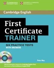 FIRST CERTIFICATE TRAINER TEST+KEY+CD-3 | 9780521128537 | PETER, MAY | Llibreria Drac - Llibreria d'Olot | Comprar llibres en català i castellà online