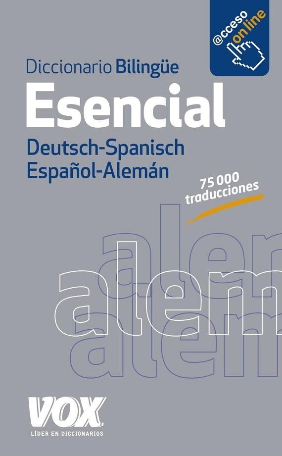 DICCIONARIO ESENCIAL ALEMÁN-ESPAÑOL DEUTSCH-SPANISCH | 9788499742014 | VOX | Llibreria Drac - Llibreria d'Olot | Comprar llibres en català i castellà online