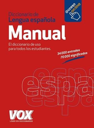 DICCIONARIO DE LENGUA ESPAÑOLA MANUAL | 9788499741352 | VV.AA. | Llibreria Drac - Llibreria d'Olot | Comprar llibres en català i castellà online