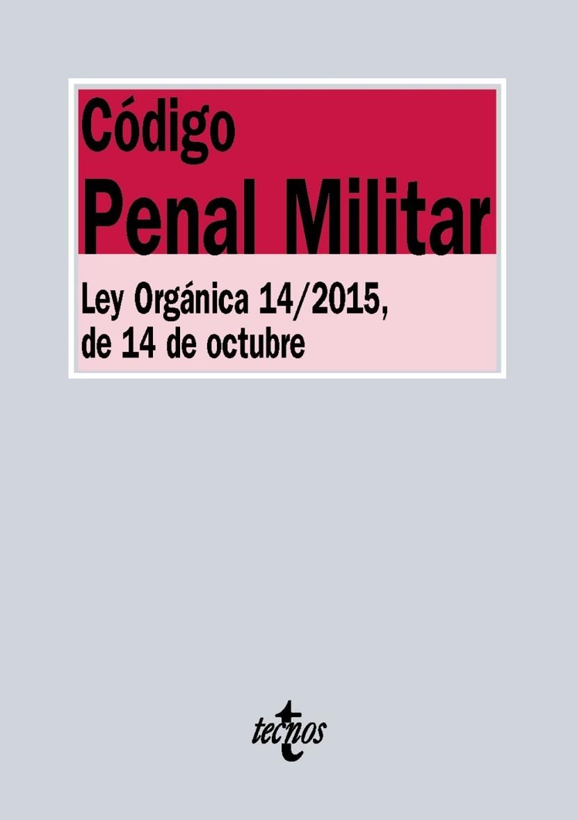 CODIGO PENAL MILITAR | 9788430969104 | EDITORIAL TECNOS | Llibreria Drac - Llibreria d'Olot | Comprar llibres en català i castellà online