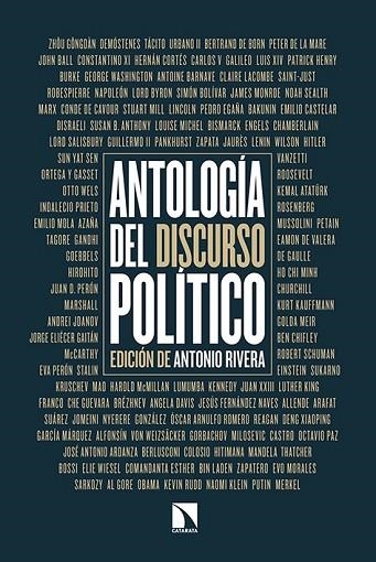 ANTOLOGÍA DEL DISCURSO POLÍTICO | 9788490971178 | RIVERA, ANTONIO | Llibreria Drac - Llibreria d'Olot | Comprar llibres en català i castellà online