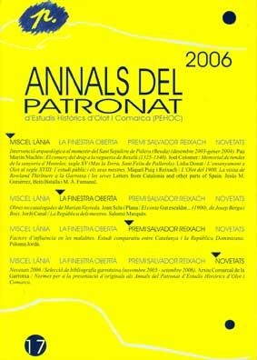 ANNALS DEL PATRONAT D'ESTUDIS HISTORICS 2006  Nº17 | 9000000005757 | Llibreria Drac - Llibreria d'Olot | Comprar llibres en català i castellà online