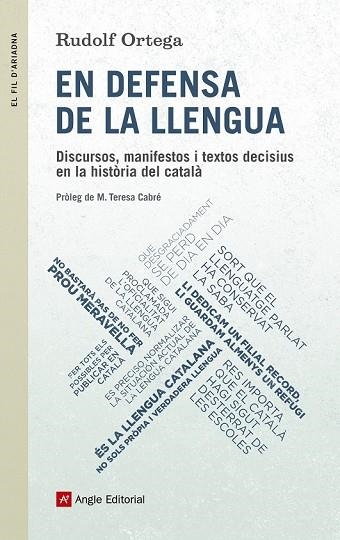 EN DEFENSA DE LA LLENGUA | 9788415307235 | ORTEGA, RUDOLF | Llibreria Drac - Llibreria d'Olot | Comprar llibres en català i castellà online