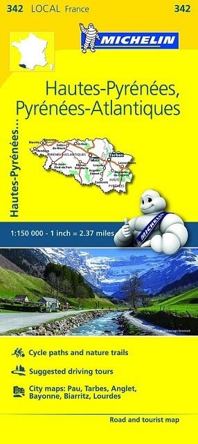 HAUTES PYRENEES, PYRENEES ATLANTIQUES MAPA LOCAL FRANCE (342) 1:150000 | 9782067210738 | AA.DD. | Llibreria Drac - Llibreria d'Olot | Comprar llibres en català i castellà online