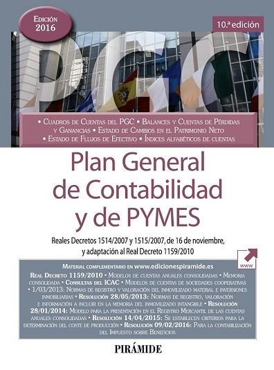 PLAN GENERAL DE CONTABILIDAD Y DE PYMES (2016) | 9788436836219 | EDICIONES PIRÁMIDE | Llibreria Drac - Librería de Olot | Comprar libros en catalán y castellano online