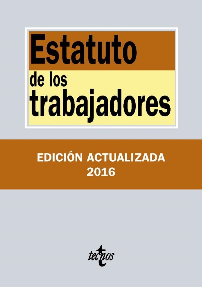 ESTATUTO DE LOS TRABAJADORES (2016) | 9788430970131 | AAVV | Llibreria Drac - Llibreria d'Olot | Comprar llibres en català i castellà online