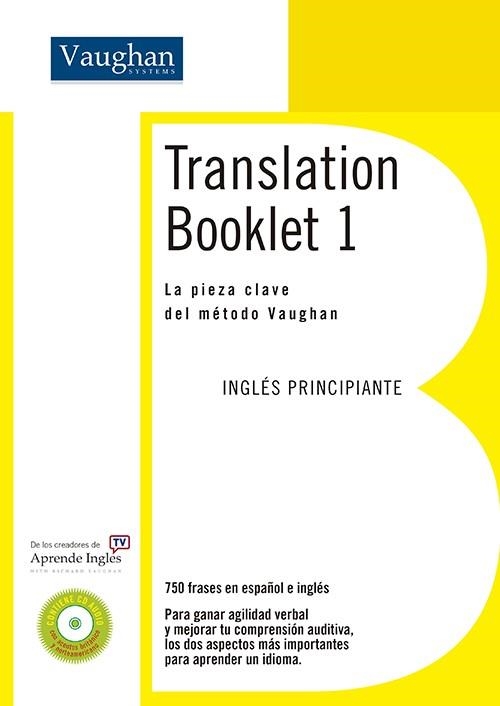 TRANSLATION BOOKLET 1 | 9788496469730 | RICHARD VAUGHAN | Llibreria Drac - Llibreria d'Olot | Comprar llibres en català i castellà online