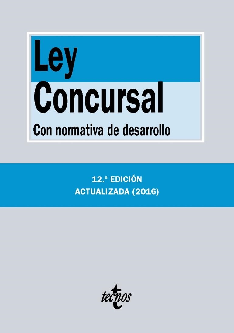 LEY CONCURSAL | 9788430970100 | EDITORIAL TECNOS | Llibreria Drac - Llibreria d'Olot | Comprar llibres en català i castellà online