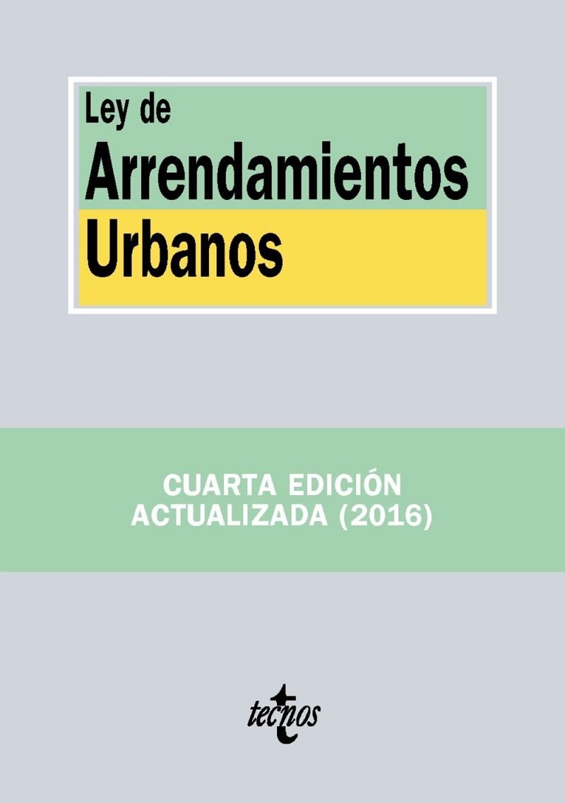 LEY DE ARRENDAMIENTOS URBANOS | 9788430970308 | EDITORIAL TECNOS | Llibreria Drac - Llibreria d'Olot | Comprar llibres en català i castellà online