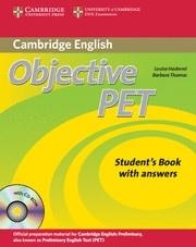 OBJECTIVE PET STUDENT'S BOOK WITH ANSWERS WITH CD-ROM 2ND EDITION | 9780521732666 | HASHEMI, LOUISE ; THOMAS, BARBARA | Llibreria Drac - Llibreria d'Olot | Comprar llibres en català i castellà online