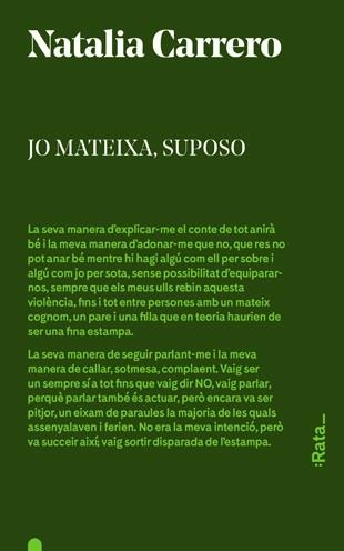 JO MATEIXA, SUPOSO | 9788494489105 | CARRERO, NATALIA | Llibreria Drac - Llibreria d'Olot | Comprar llibres en català i castellà online