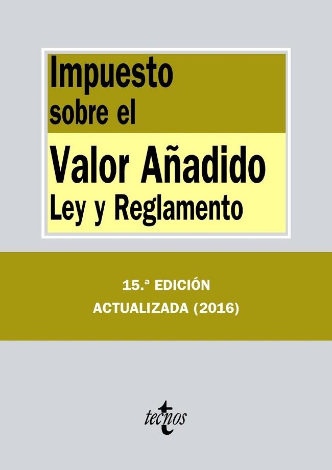 IMPUESTO SOBRE EL VALOR AÑADIDO | 9788430970094 | EDITORIAL TECNOS | Llibreria Drac - Llibreria d'Olot | Comprar llibres en català i castellà online