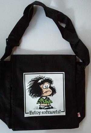 BANDOLERA MAFALDA ESTOY EXHAUSTA | 9788862127745 | QUINO | Llibreria Drac - Llibreria d'Olot | Comprar llibres en català i castellà online