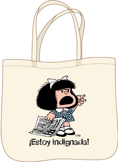 BOLSA MAFALDA ESTOY INDIGNADA | 9788862127714 | QUINO | Llibreria Drac - Llibreria d'Olot | Comprar llibres en català i castellà online