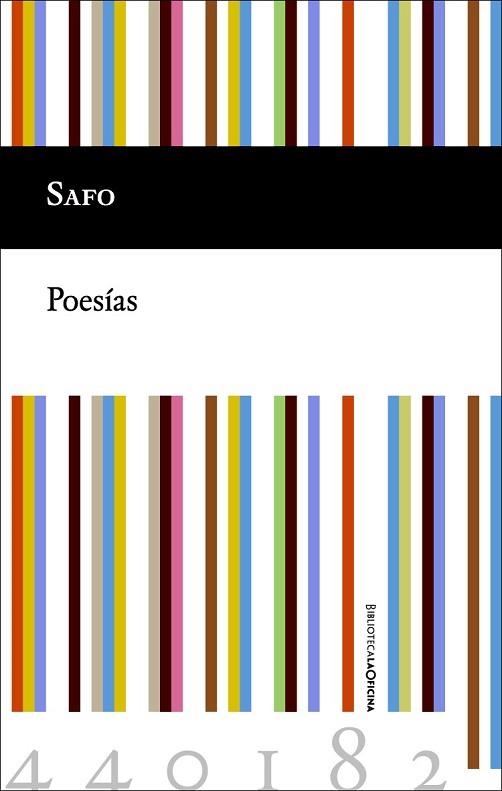 POESÍAS | 9788494440182 | SAFO | Llibreria Drac - Librería de Olot | Comprar libros en catalán y castellano online