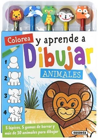 COLOREA Y APRENDE A DIBUJAR ANIMALES | 9788467756821 | SUSAETA, EQUIPO | Llibreria Drac - Llibreria d'Olot | Comprar llibres en català i castellà online