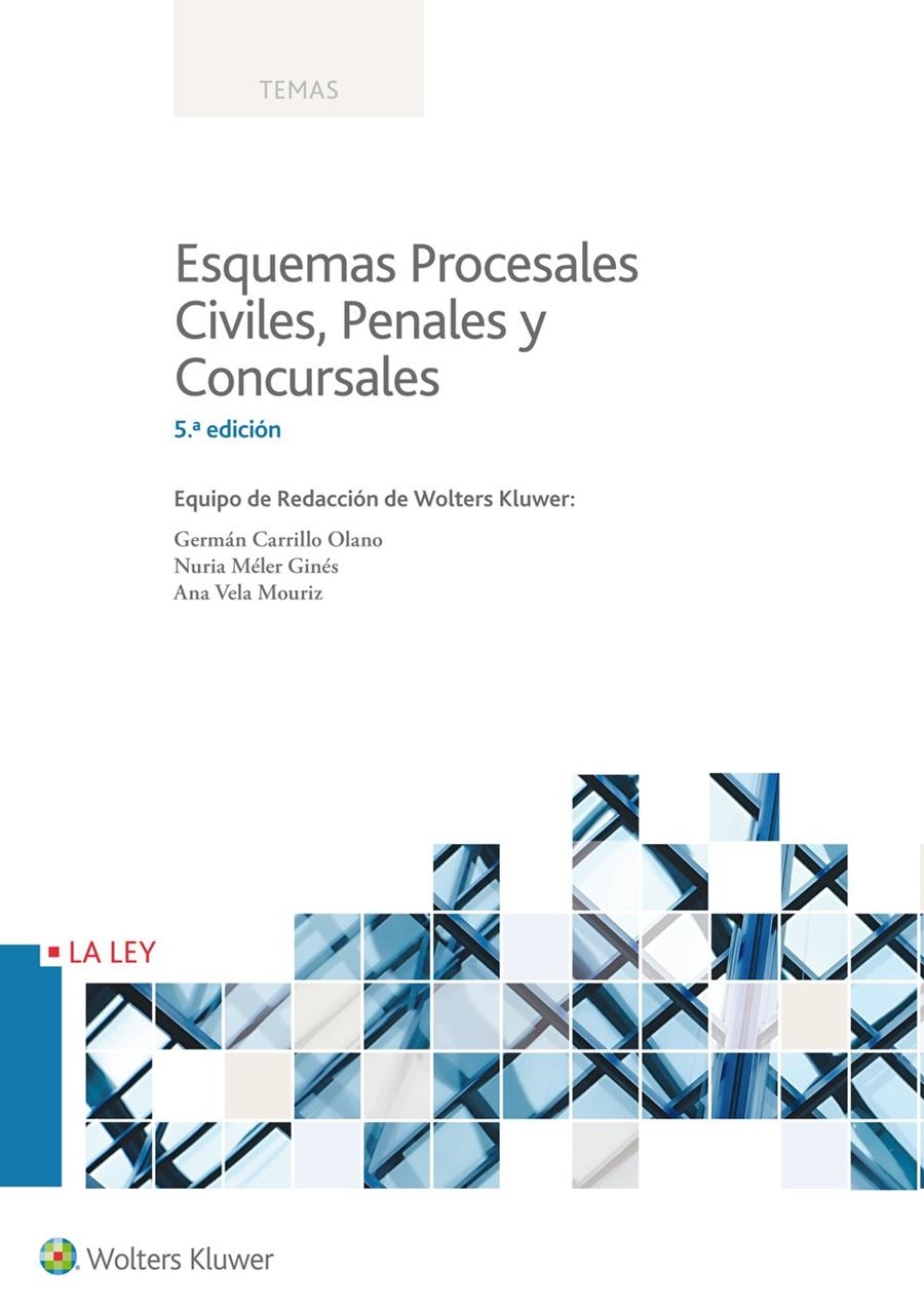 ESQUEMAS PROCESALES CIVILES, PENALES Y CONCURSALES (5.ª EDICIÓN) | 9788490205099 | REDACCIÓN WOLTERS KLUWER | Llibreria Drac - Llibreria d'Olot | Comprar llibres en català i castellà online