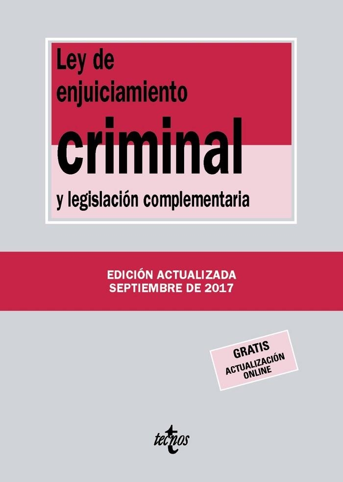 LEY DE ENJUICIAMIENTO CRIMINAL Y LEGISLACIÓN COMPLEMENTARIA (BIBLIOTECA DE TEXTOS LEGALES) | 9788430971848 | AA.DD. | Llibreria Drac - Llibreria d'Olot | Comprar llibres en català i castellà online