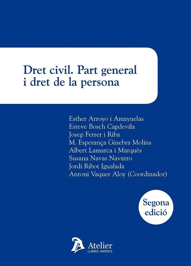 DRET CIVIL. PART GENERAL I DRET DE LA PERSONA | 9788416652440 | Llibreria Drac - Llibreria d'Olot | Comprar llibres en català i castellà online