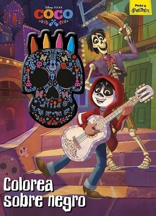 COCO. COLOREA SOBRE NEGRO | 9788416913718 | DISNEY | Llibreria Drac - Llibreria d'Olot | Comprar llibres en català i castellà online