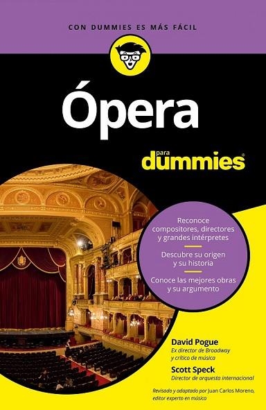 ÓPERA PARA DUMMIES | 9788432904165 | SPECK, SCOTT; POGUE, DAVID | Llibreria Drac - Librería de Olot | Comprar libros en catalán y castellano online