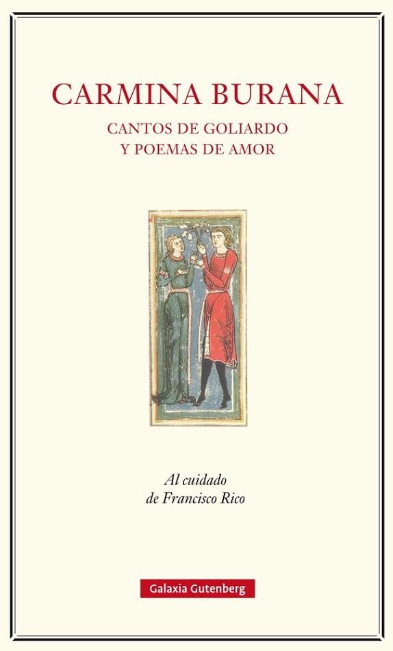 CARMINA BURANA. CANTOS DE GOLIARDO Y POEMAS DE AMOR | 9788417088040 | ANÓNIMO | Llibreria Drac - Llibreria d'Olot | Comprar llibres en català i castellà online