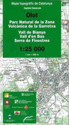 MAPA OLOT 1:25000 Nº21 | 9788439390053 | VV.AA. | Llibreria Drac - Llibreria d'Olot | Comprar llibres en català i castellà online