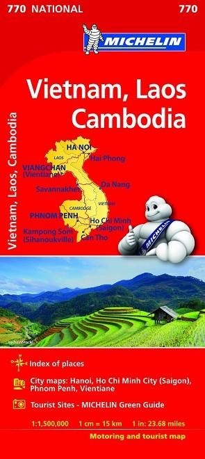 MAPA NATIONAL VIETNAM, LAOS, CAMBOYA (NATIONAL 770) | 9782067217157 | MICHELIN | Llibreria Drac - Llibreria d'Olot | Comprar llibres en català i castellà online