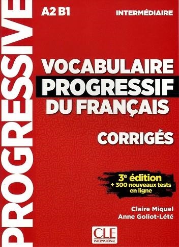 CORRIGES VOCABULAIRE PROGRESSIF NIVEAU INTERMEDIAIRE A2 B1 | 9782090380163 | MIQUEL, CLAIRE | Llibreria Drac - Llibreria d'Olot | Comprar llibres en català i castellà online