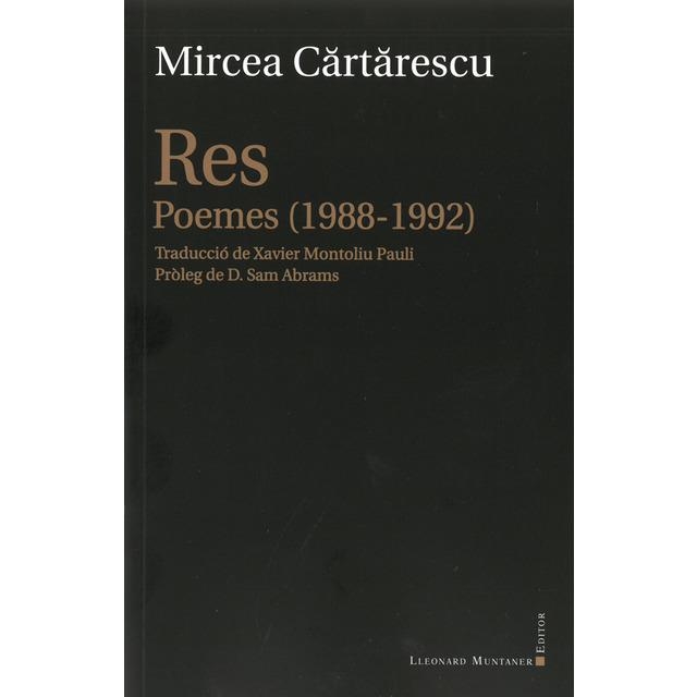 RES. POEMES (1988-1992) | 9788417153243 | CARTARESCU, MIRCEA | Llibreria Drac - Llibreria d'Olot | Comprar llibres en català i castellà online