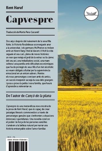 CAPVESPRE | 9788417339081 | HARUF, KENT | Llibreria Drac - Llibreria d'Olot | Comprar llibres en català i castellà online