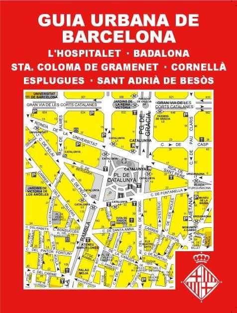 GUIA URBANA DE BARCELONA, L'HOSPITALET  BADALONA, STA. COLOMA DE GRAMENET | 9788415347811 | Llibreria Drac - Llibreria d'Olot | Comprar llibres en català i castellà online