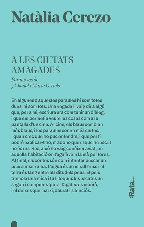 A LES CIUTATS AMAGADES | 9788416738403 | CEREZO, NATÀLIA | Llibreria Drac - Librería de Olot | Comprar libros en catalán y castellano online