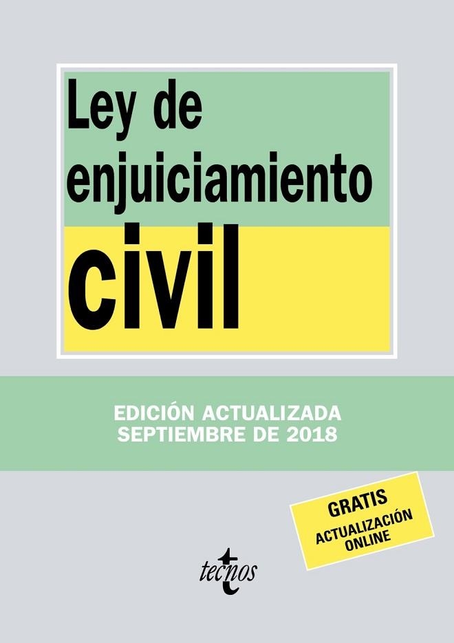 LEY DE ENJUICIAMIENTO CIVIL | 9788430974962 | EDITORIAL TECNOS | Llibreria Drac - Llibreria d'Olot | Comprar llibres en català i castellà online