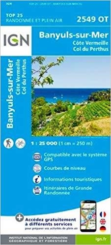 MAPA BANYULS-SUR-MER IGN RANDONNEE ET PLEIN AIR TOP 25 (2549 OT) | 9782758542803 | AA.DD. | Llibreria Drac - Llibreria d'Olot | Comprar llibres en català i castellà online