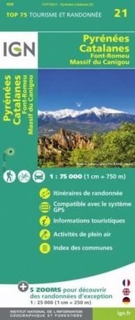 MAPA IGN PYRENEES CATALANES TOP 75 (N. 21) | 9782758543978 | AA.DD. | Llibreria Drac - Llibreria d'Olot | Comprar llibres en català i castellà online