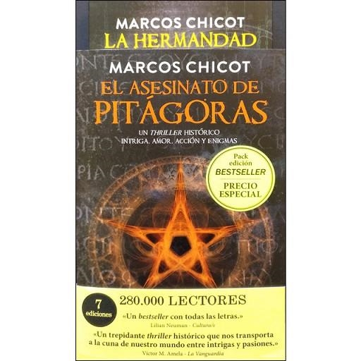 PACK REGALO EL ASESINATO DE PITÁGORAS Y LA HERMANDA | 9788416634644 | CHICOT, MARCOS | Llibreria Drac - Librería de Olot | Comprar libros en catalán y castellano online