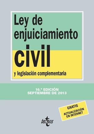 LEY DE ENJUICIAMIENTO CIVIL Y LEGISLACION COMPLEMENTARIA | 9788430958641 | Llibreria Drac - Llibreria d'Olot | Comprar llibres en català i castellà online